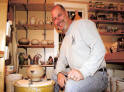 Aaron Ely potter member of the Stecoah Artisans Guild