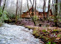 Enjoy the relaxing creek and cozy fireplace