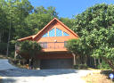 Modern log cabin rental in Asheville NC