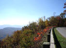 The Blue Ridge Parkway travels through Asheville