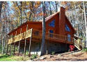 log cabin with secluded setting