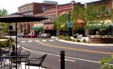 Downtown Hendersonville North Carolina is picturesque and full of speciality shops and restaurants