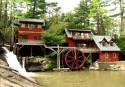 waterfall vacation rental in a restored millhouse