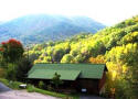 year-around mountain views from this well maintained vacation rental