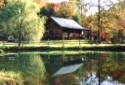 Mountain cabin rental in Pisgah Forest on a 22 acre horse farm