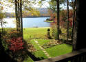 Lake Toxaway house rental - Lake View From Lake House Deck in the Fall