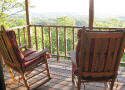 View of the Swannanoa Valley and Black Mountain form this rental